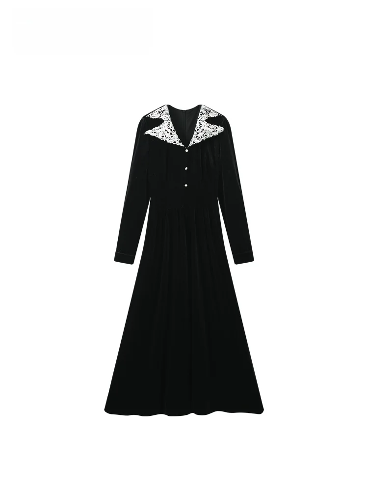 

Ele plus Size Women's Dr V-Ne Waist Cinched Spring Faion Slimming Small Fraance Sle A-Line Skirt Polyester Fiber