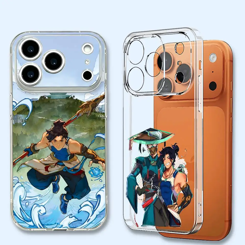 Wuyang O-OW Phone Cover Anti-Yellow Clear Soft TPU Case For iPhone 11 12 13 14 15 6 17 Pro Max Printed