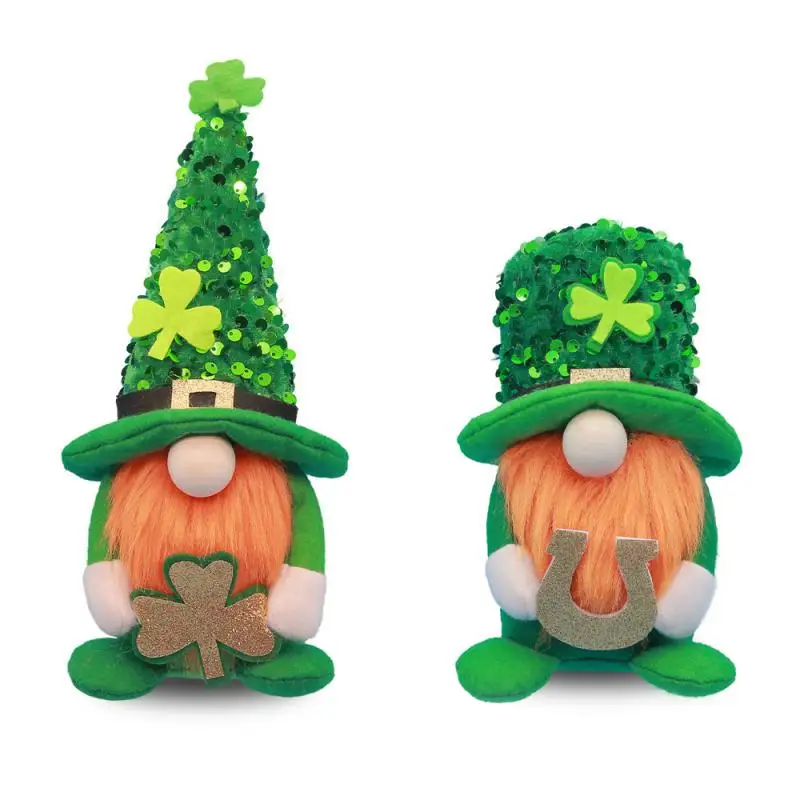 Goblin Holiday Gifts Doll Green Leaf Festival Decoration Irish Faceless Doll Knickknacks And Miniatures Doll Ornaments