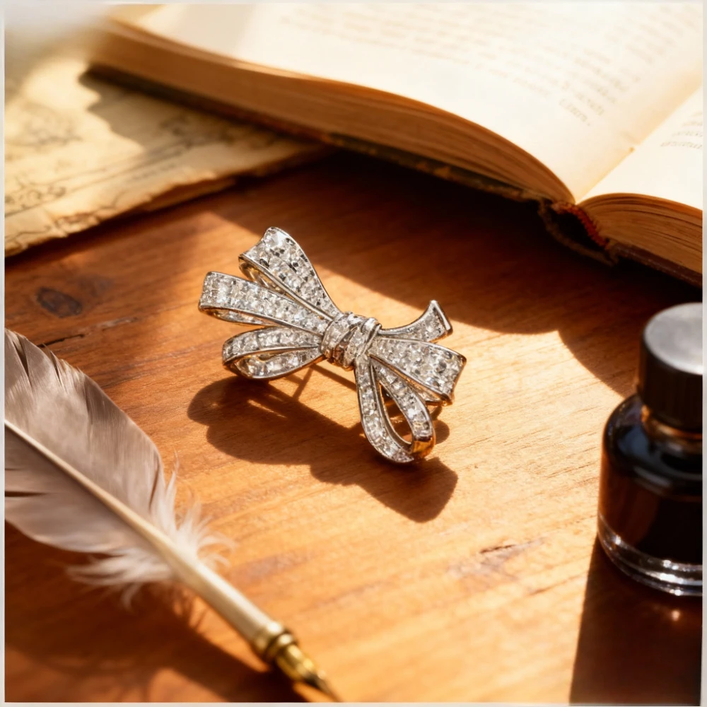 

Europe Top Quality Fashion Jewelry Crystal Bow Ring Woman Luxury Jewelry Designer Brand Wedding Gift Trend