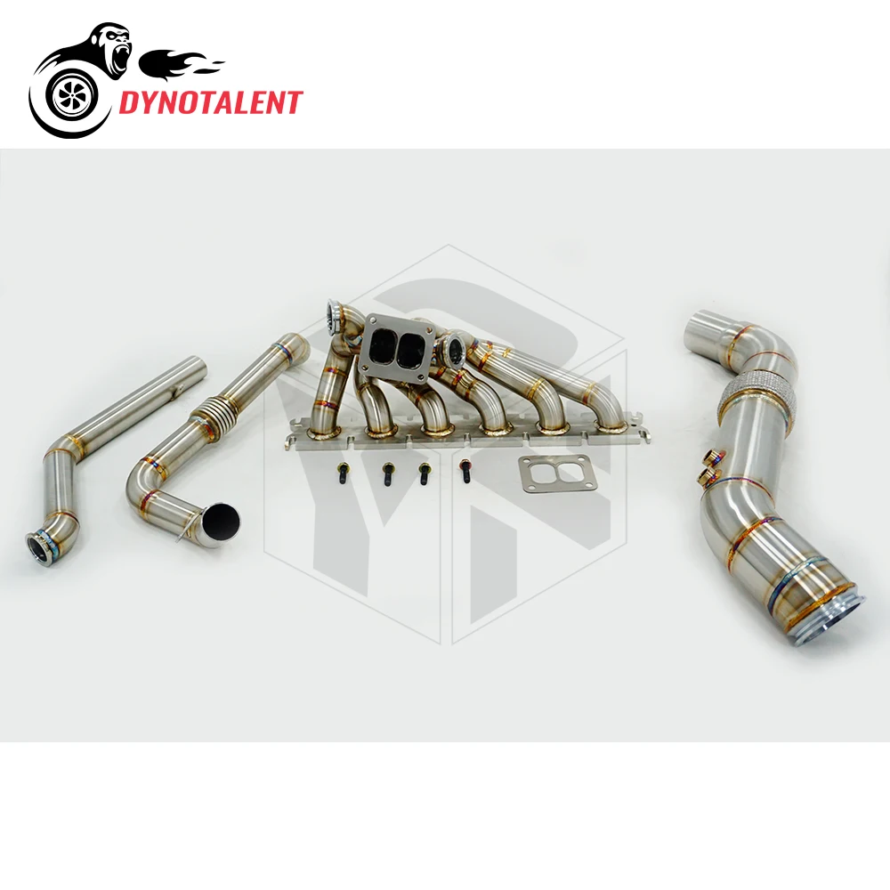 

Турбо-коллектор DYN RACING T4 Twin Turbo, толщина 3,0 мм, внешний диаметр 42 мм, для BMW B58 GEN1 3.0T, комплект турбо-коллекторов.