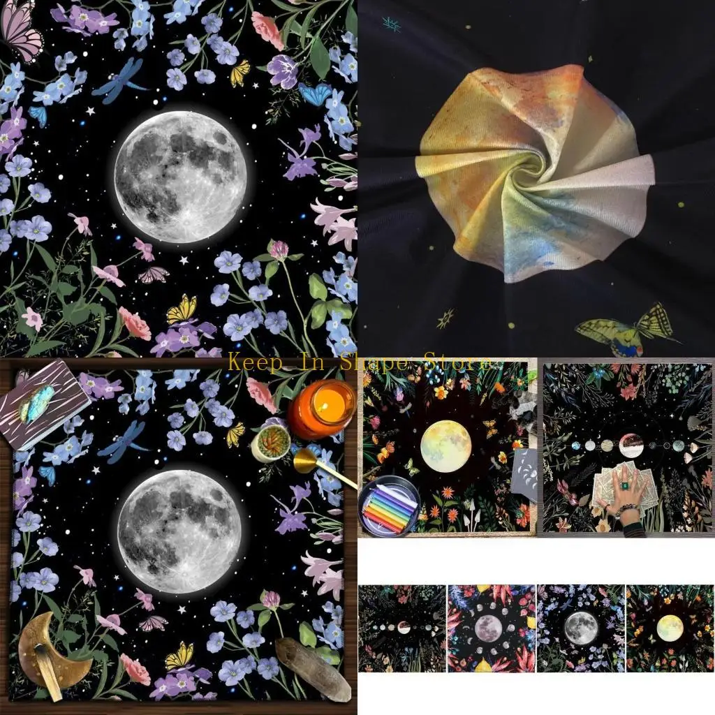 

U1JC Geometric Divinations Table Table Trate Board Game Game Oracles Card Pad Support Mat