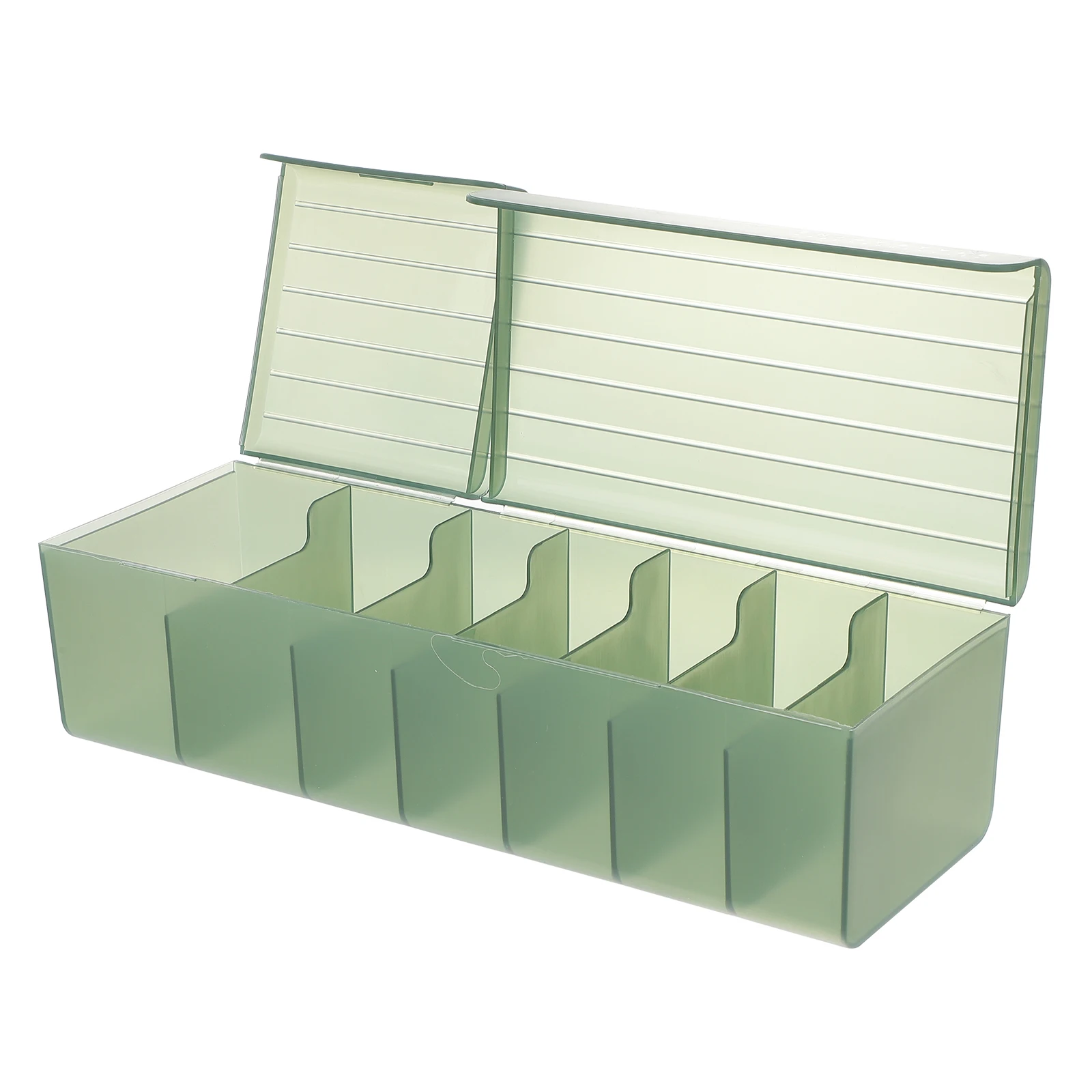 

7 Slots Desktop Cable Management Box Organizer 2 Covers Living Room Bedroom School Storage Solutions Cord Organizer Case