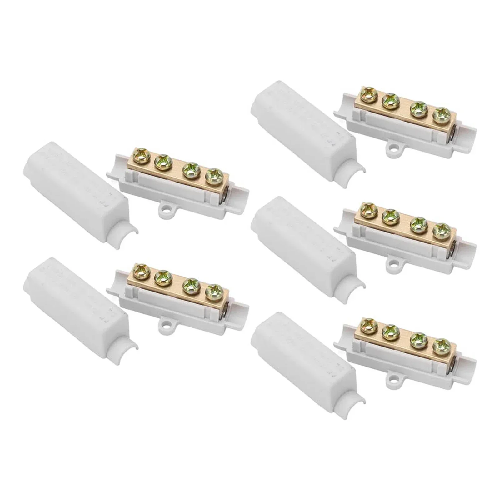 1000V Wire Terminal Wire Connector Kit Electrical Wiring 100A 1000V Wire Connectors Compact Double Screw Fixing