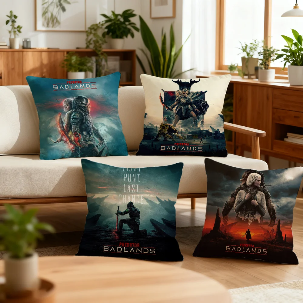 P-Predator Badlands غطاء الوسادة أفضل المنزل مكتب القهوة وسادة أريكة الطباعة الديكور غرفة متجر سيارة الشمال البساطة ضرب