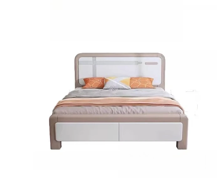 

1.8 meters modern simple master bedroom storage double bed 1.5 single household storage high box bed