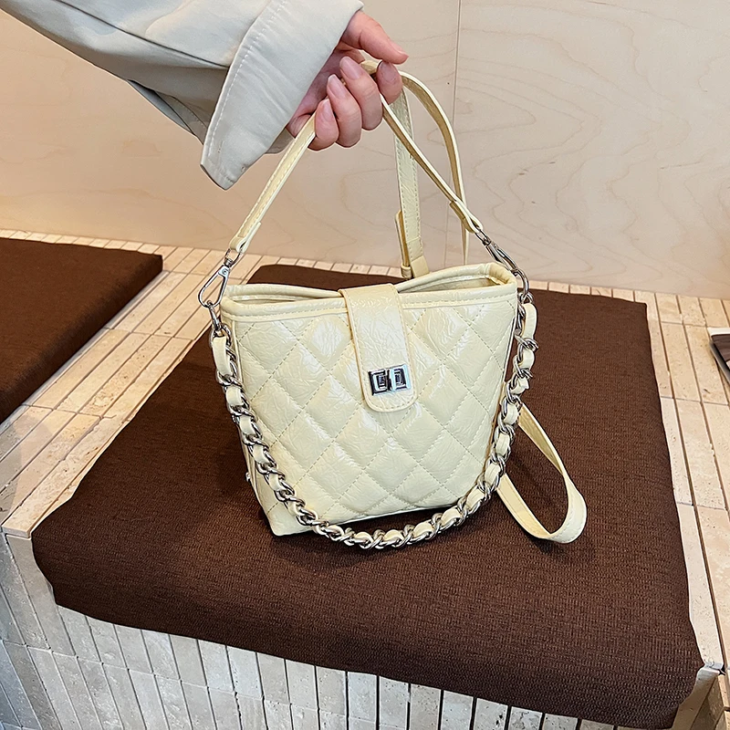 

Classic Elegant Leather Messenger Bag For Women By Luxury Brand Famous Designer Shoulder Handbag Fashion Accessory