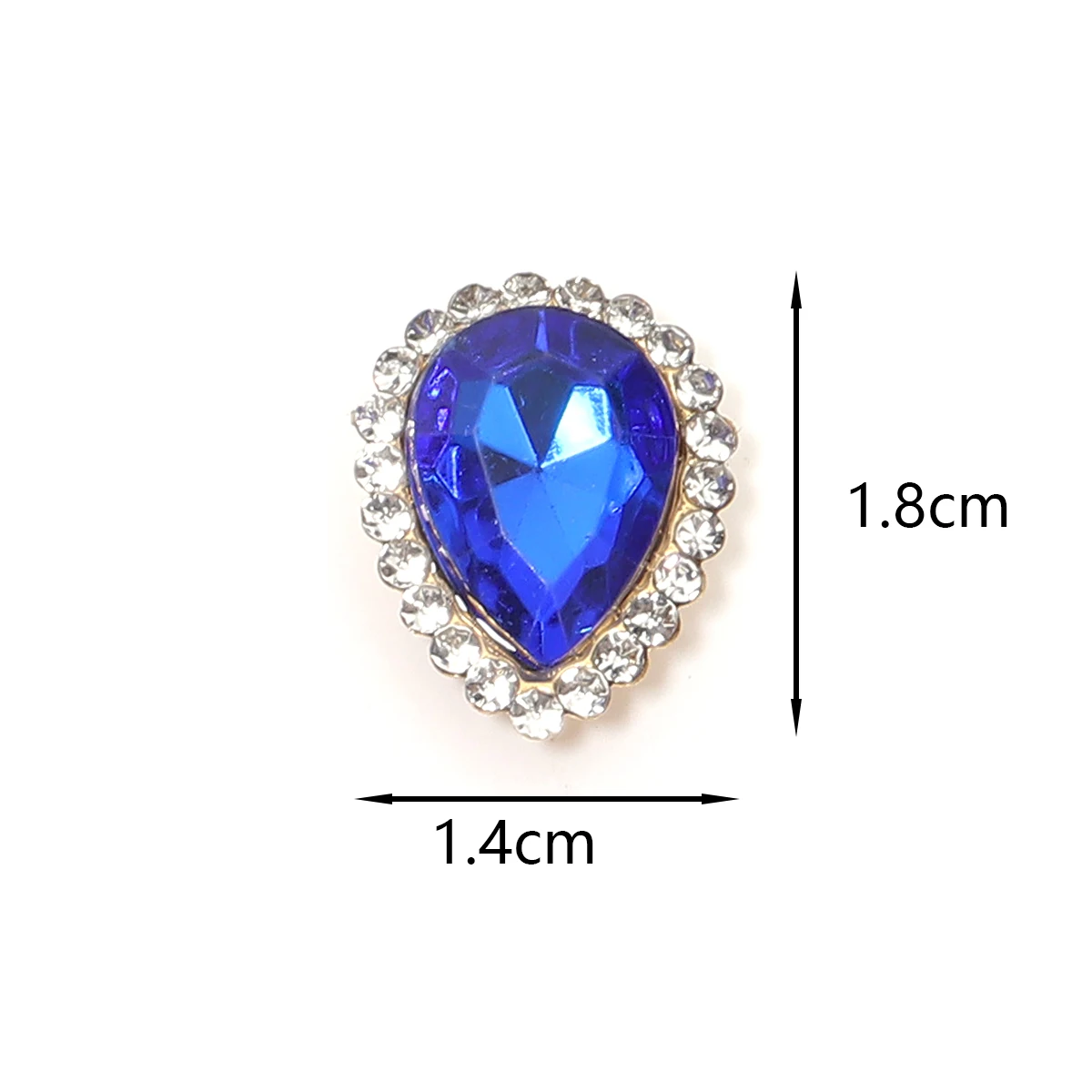 14*18mm Sunflower Seed Sewing Claw Rhinestones Acrylic Beads Buttons Stones Sew On Rhinestone for Clothes Sewing Accessories
