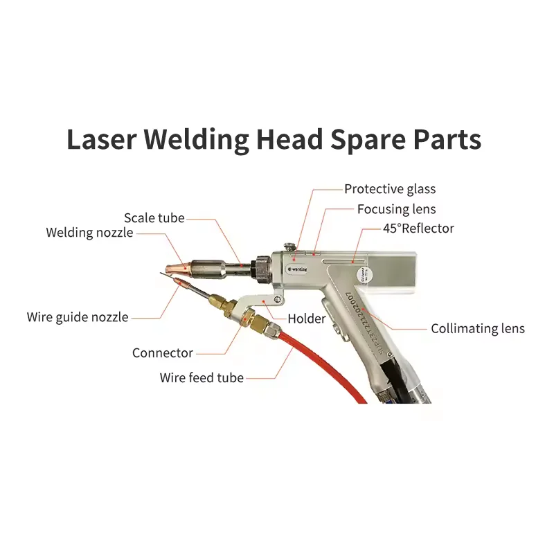 2000W 3 in 1 palmare 1500W Wobble Gefasst saldatrice Laser a fibra pistola marcatura taglio torcia di saldatura Laser per saldatrice Laser