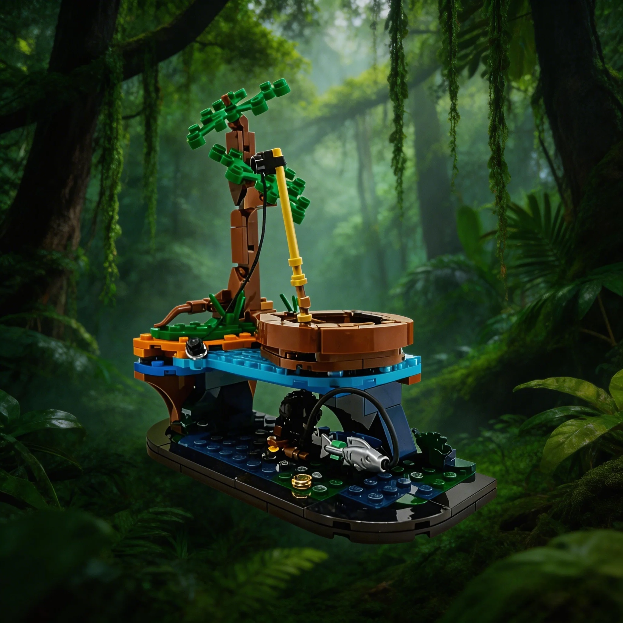 

2026 creative new fishing building blocks bricks for teenagers Christmas Halloween holiday gifts