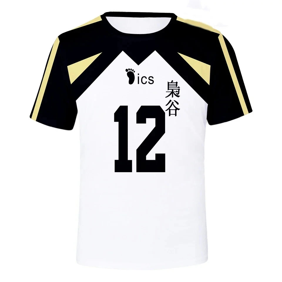 Volleyball Team Uniform Training Clothes Tshirt 3D T-shirt Men/Women O-neck Fashion Haikyuu Short Sleeve Tops Unisex clothing