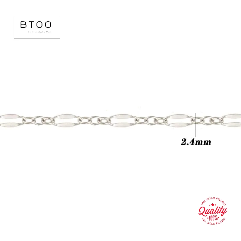 925 Sterling Silver Sequin Oval Chain Unfinished Chain DIY Jewelry Making Bracelet Necklace One Meter For Sale