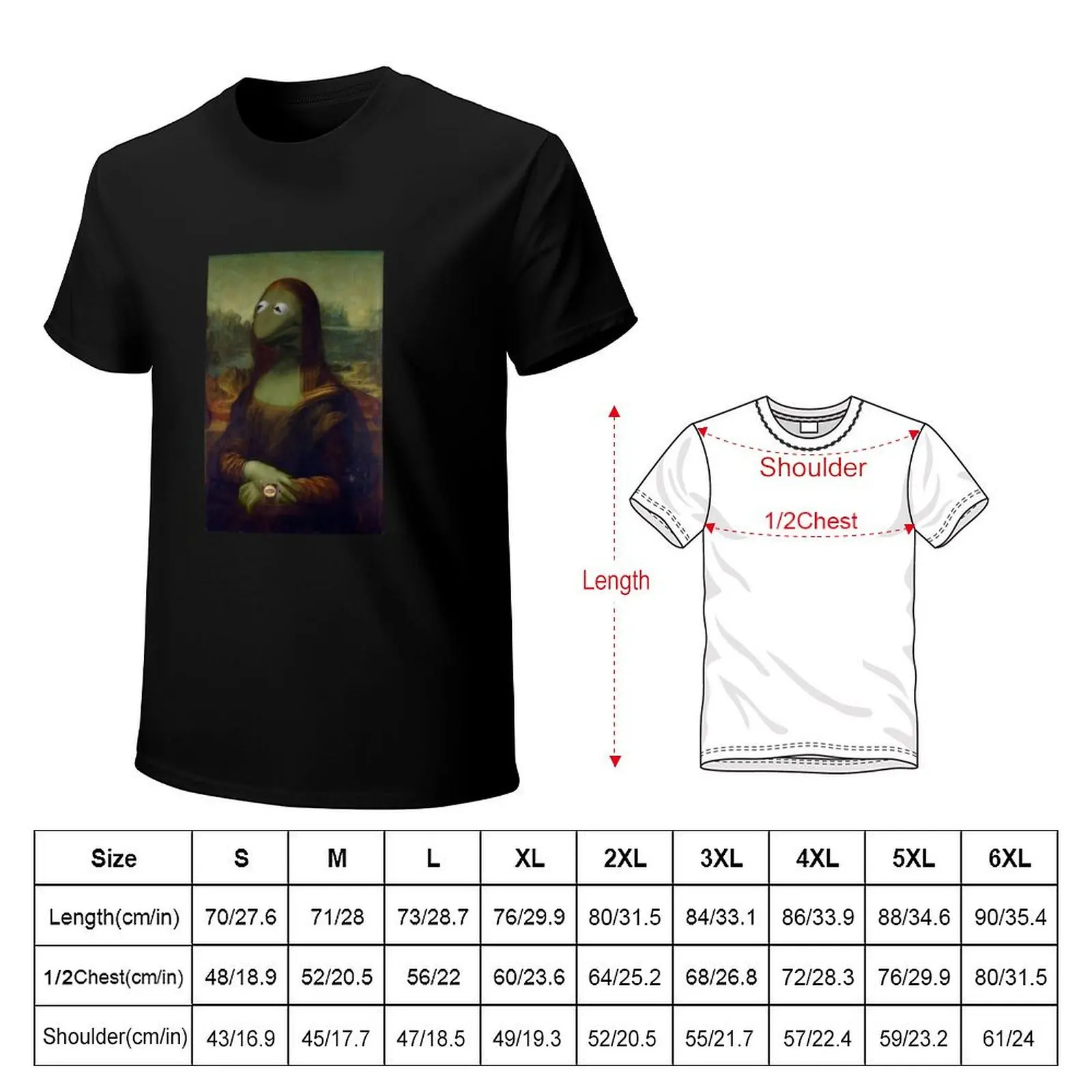 Mona Kermit T-Shirt Abstract Pattern Print Top