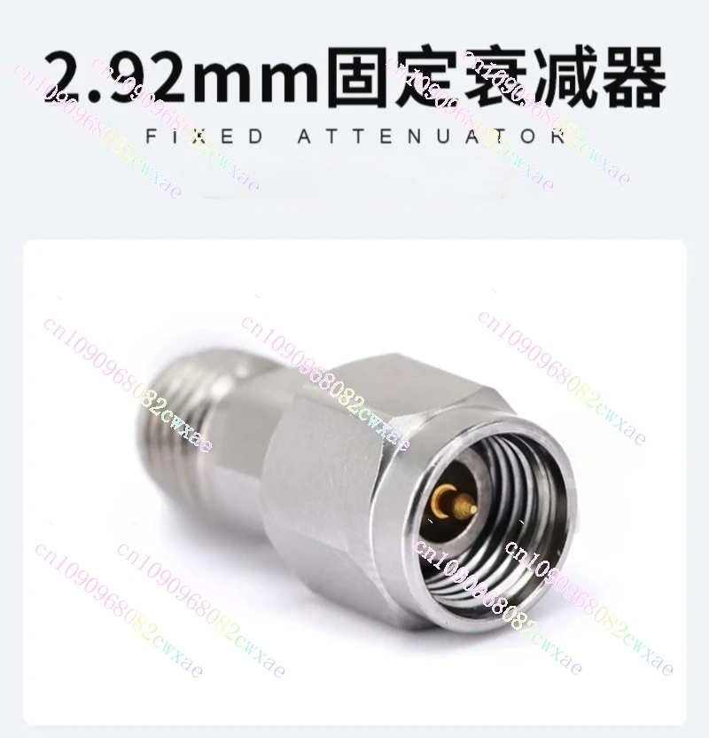 2.92mm Fixed Attenuator 2W 40GHz 1/3/5/6/10/20/30dB 2.92mm JK Stainless Steel