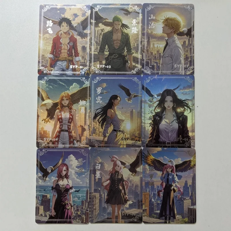 

Аниме One Piece SYP карты Луффи Зоро Санджи Робин Хэнкок Нами Перона Коллекционные карты Рождественские подарки на день рождения Детские игрушки