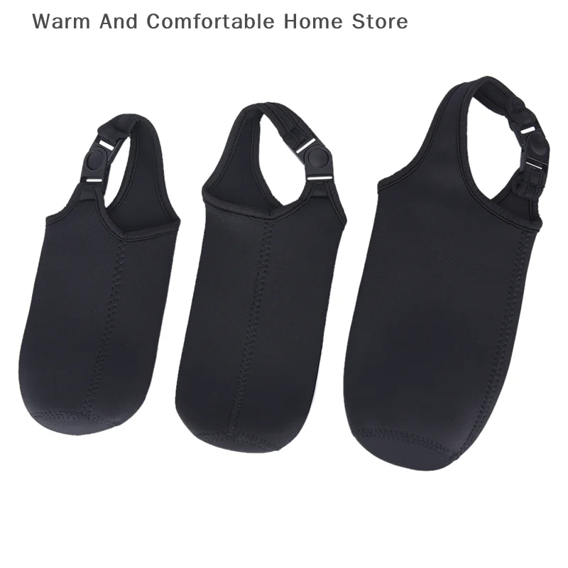 【SE】Portable Water Bottle Insulated Neoprene Holder Pouch Bag 420ML/550ML/750ML Travel Thermos Cup Cover With Adjustable Strap