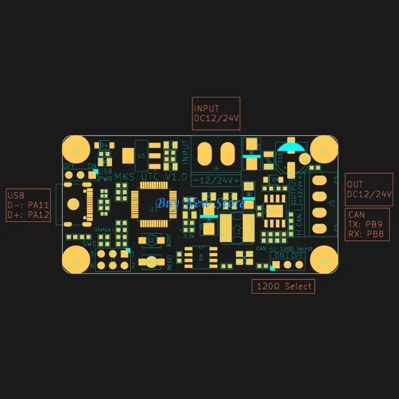 20CE Printer Motherboard Expansion Board-Klipper MKS + THR36 / THR3642 CAN Control Board MCU Adopts RP2040