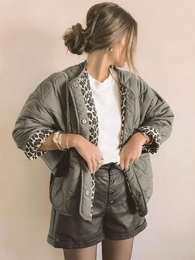 

Женское зимнее пальто, стеганое однотонное пальто с длинными рукавами, свободные однобортные куртки, повседневная уличная теплая женская верхняя одежда