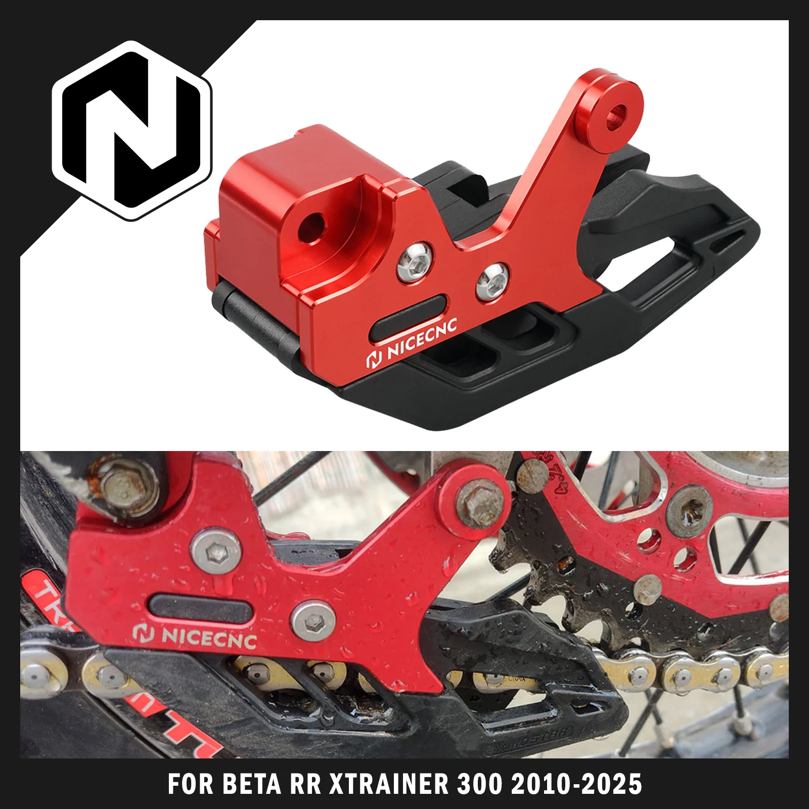 

NICECNC For Beta RR 300 Xtrainer 300 2010-2025 Chain Guide Guard RR 125 RR 250 RR 350 RR 390 RR 430 RR 450 RR 480 RS 450 525