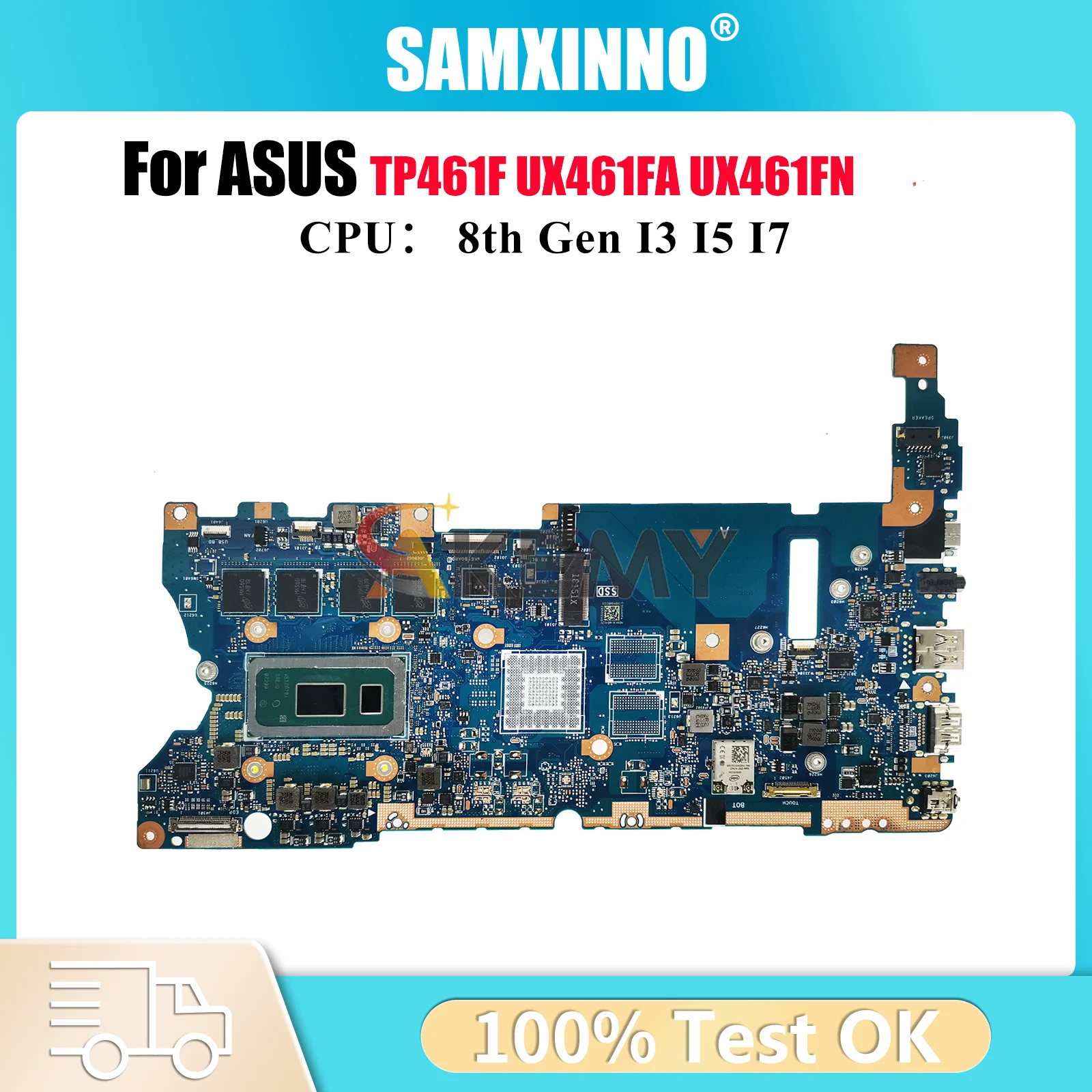 

UX461FA Laptop Motherboard For ASUS ZenBook UX46UN UX46UA TP461UA UX461 TP461UN Mainboard With I3 I5 I7 CPU 100% tests OK stk