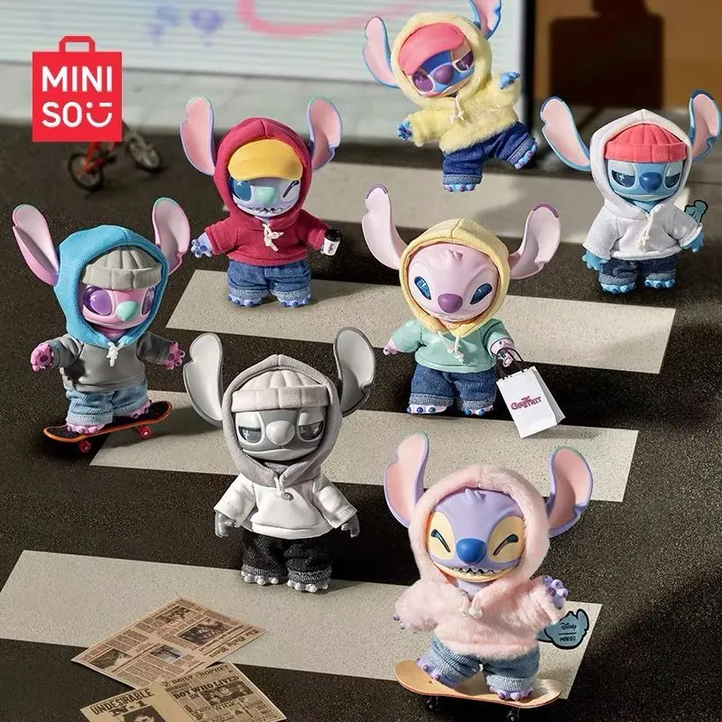

Original Disney Stitch GenZ Street Series Glue Plush Blind Box Pendant Anime Peripheral Cartoon Cute Toy Gift