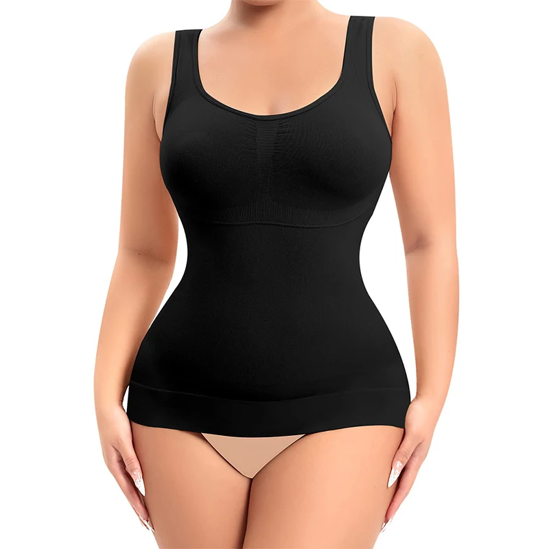 Shapewear for Women Tummy Control Waist Trainer Built-in Bra Shaping Tank Tops Slimming Body Shaper Compression Vest Underwear