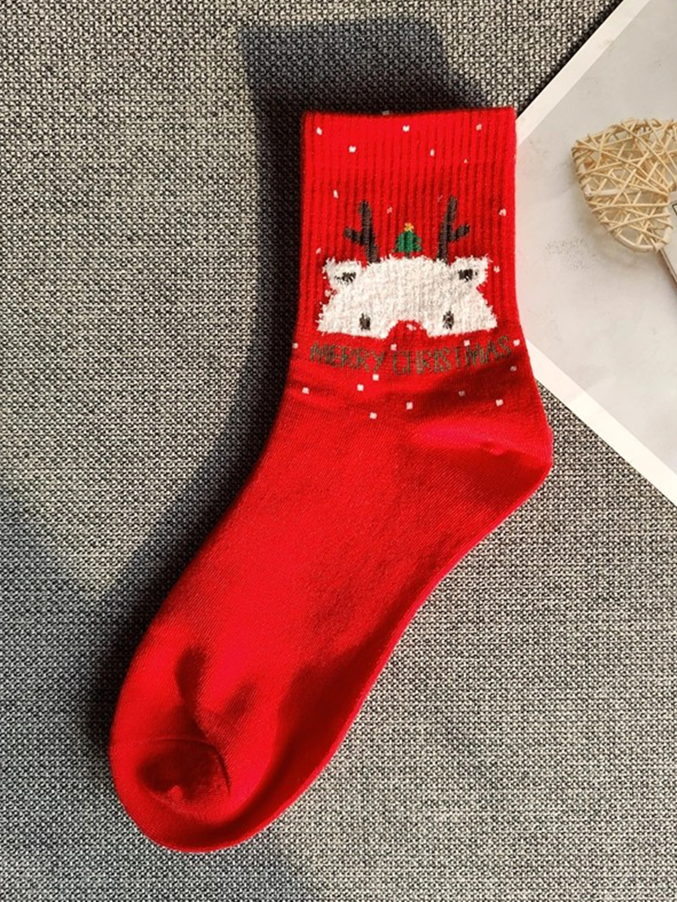 5pairs Cartoon Christmas Socks Ornaments Merry Christmas Decorations For Home Christmas Gifts Xmas Happy New Year Supplies image 6
