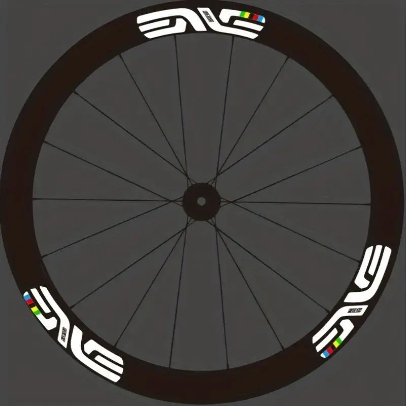 AliExpress NONE 12Pcs Rainbow Spoke Bike Wheel Stickers, Colorful Durable PVC Vinyl Decals for Bicycle Rim Laptop Helmet DIY Decor