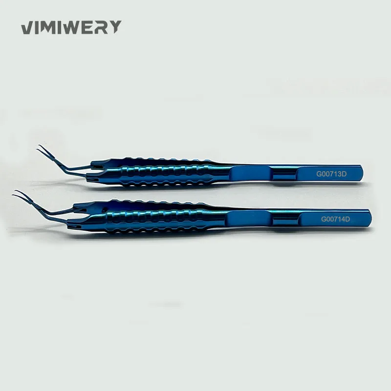 Titanium Newest Capsulorhexis Forceps Straight Shafts And Cross Action Tips Ophthalmic Surgical Instruments