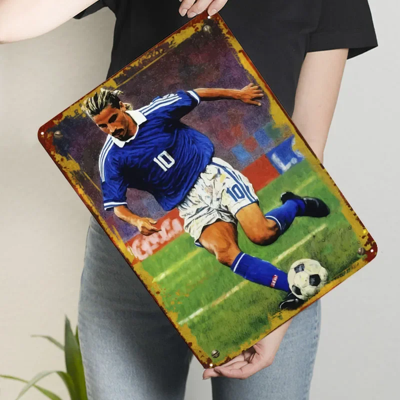 روبرتو باجيو اللوحة علامة الرياضة ملصق جدار الديكور غرفة مخصص معدن القصدير علامات ل جدار الفن الديكور الرجعية ديكور المرآب