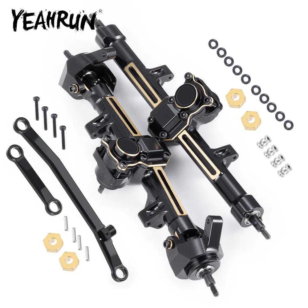 YEAHRUN Heavy Brass Weights Portal Axle for Axial SCX24 Deadbolt C10 Wrangler Gladiator Bronco 1/24 RC Crawler Car Upgrade Parts