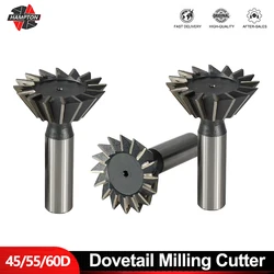Fresa a coda di rondine hamx 45 55 60 gradi frese HSS frese ad alta velocità in acciaio CNC macchina Router fresa per metallo strumento per scanalatura