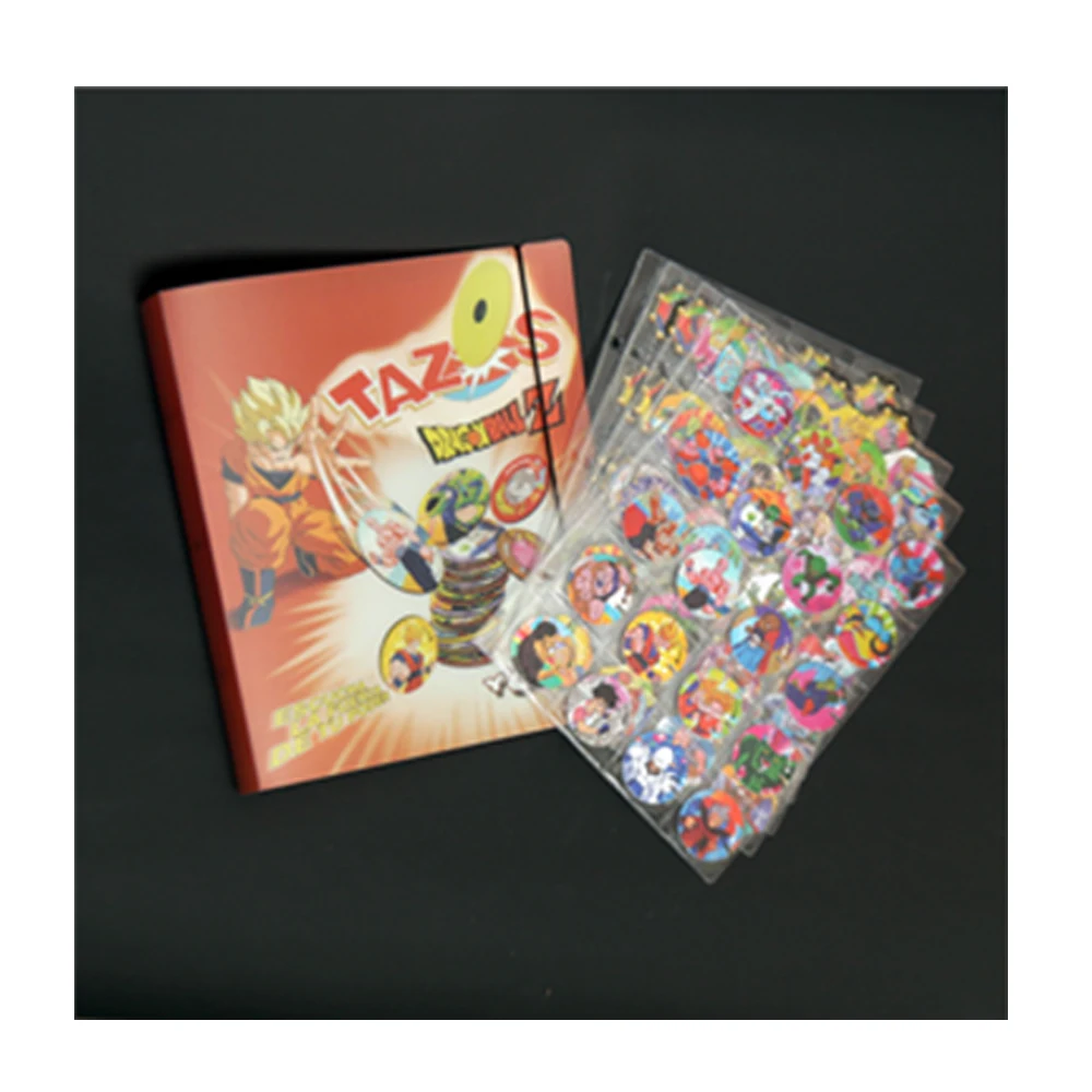 Lote De Tazos Dragon Ball Z Álbum Coletar Cartão Livro Super Saiyan Sun Wukong Yokos Chaps Taps Conjunto completo de presentes