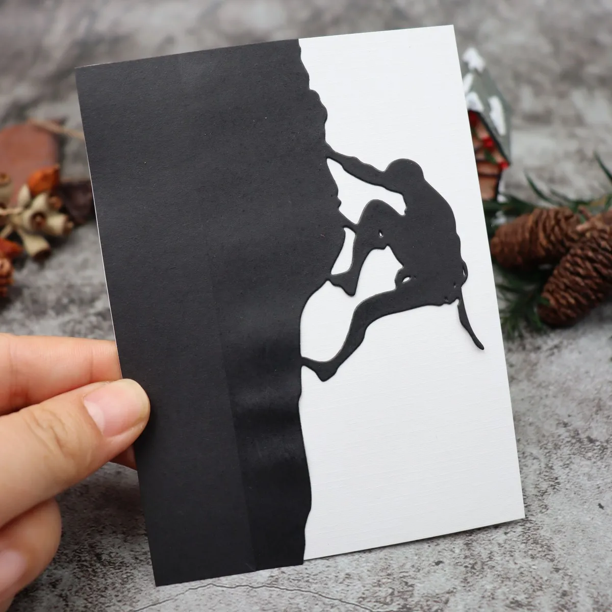 Climbing People Scrapbooking Metal Cutting Dies Carbon Steel Mold Greeting Card Making Home Crafts Die Cut 2024 New Arrivals