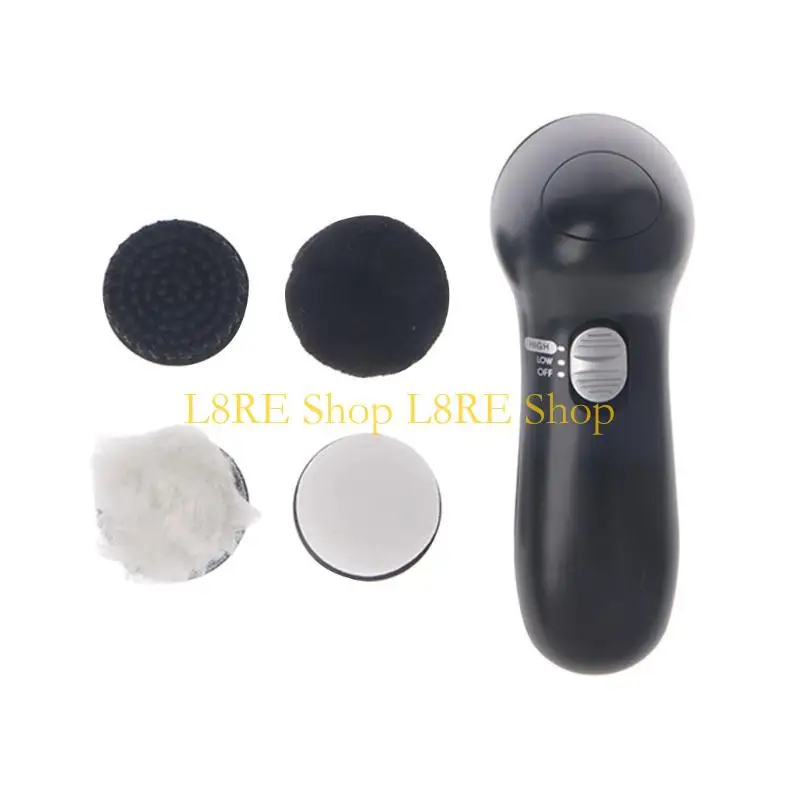 L8RE Handheld Automatic Electric Shoe Brush Polisher 5AA Battery Power Supply