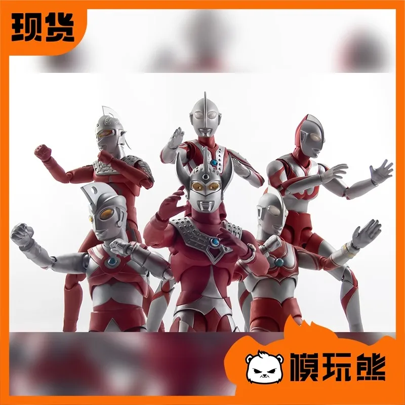 In Stock shipping Within 48 Hours Original Bandai SHF Showa Ultraman Zoffie First Generation Severn Jack Ace Tyro Movable Figure