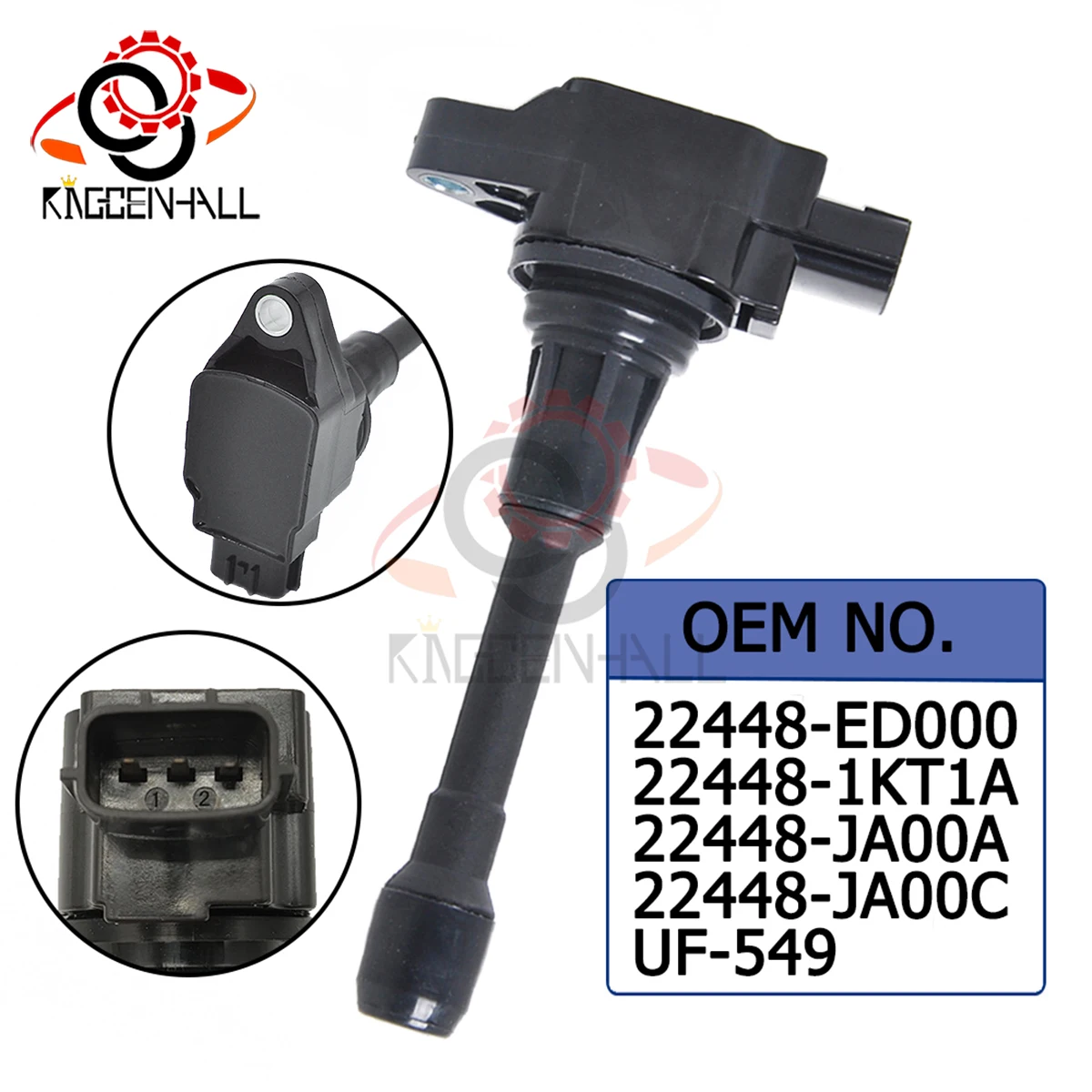 

4PCS 22448ED000 Ignition Coil For 2007-2017 Altima 2.5L Sentra Rogue Cube Versa QX60 FX50 M56 22448JA00C 22448-ED000 22448-1KT1A