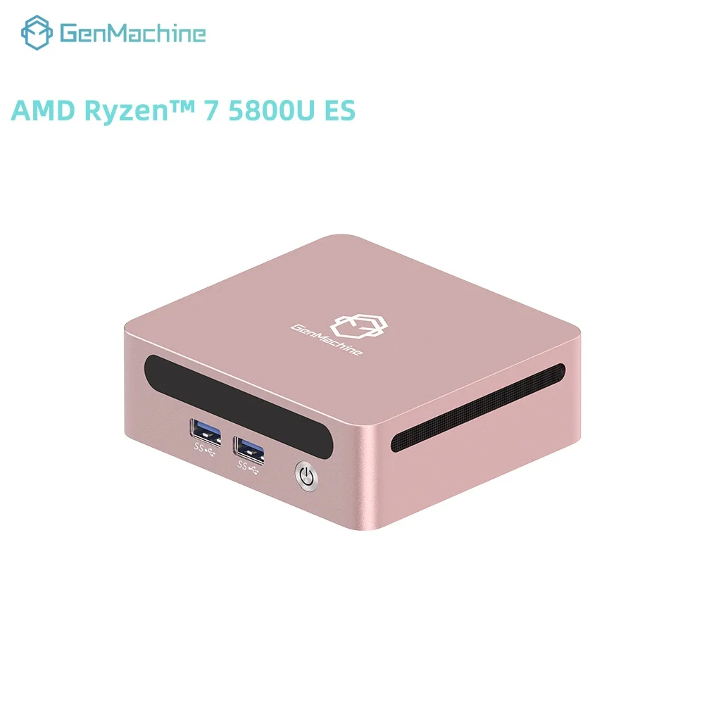 GenMachine AMD Ryzen ™   7 5800U ES Windows 11 MINI PC DDR4 8 Core 16 Thread 15W WIFI6 BT5.2 Diy Gaming Computer Mini Pc Ordenador