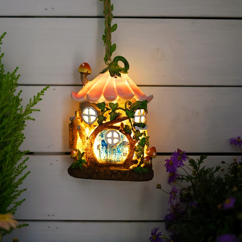 

Home Courtyard Lights Garden Landscapes Small Night Lights Small Courtyards Hanging Tree House Lights Homestay Decorations