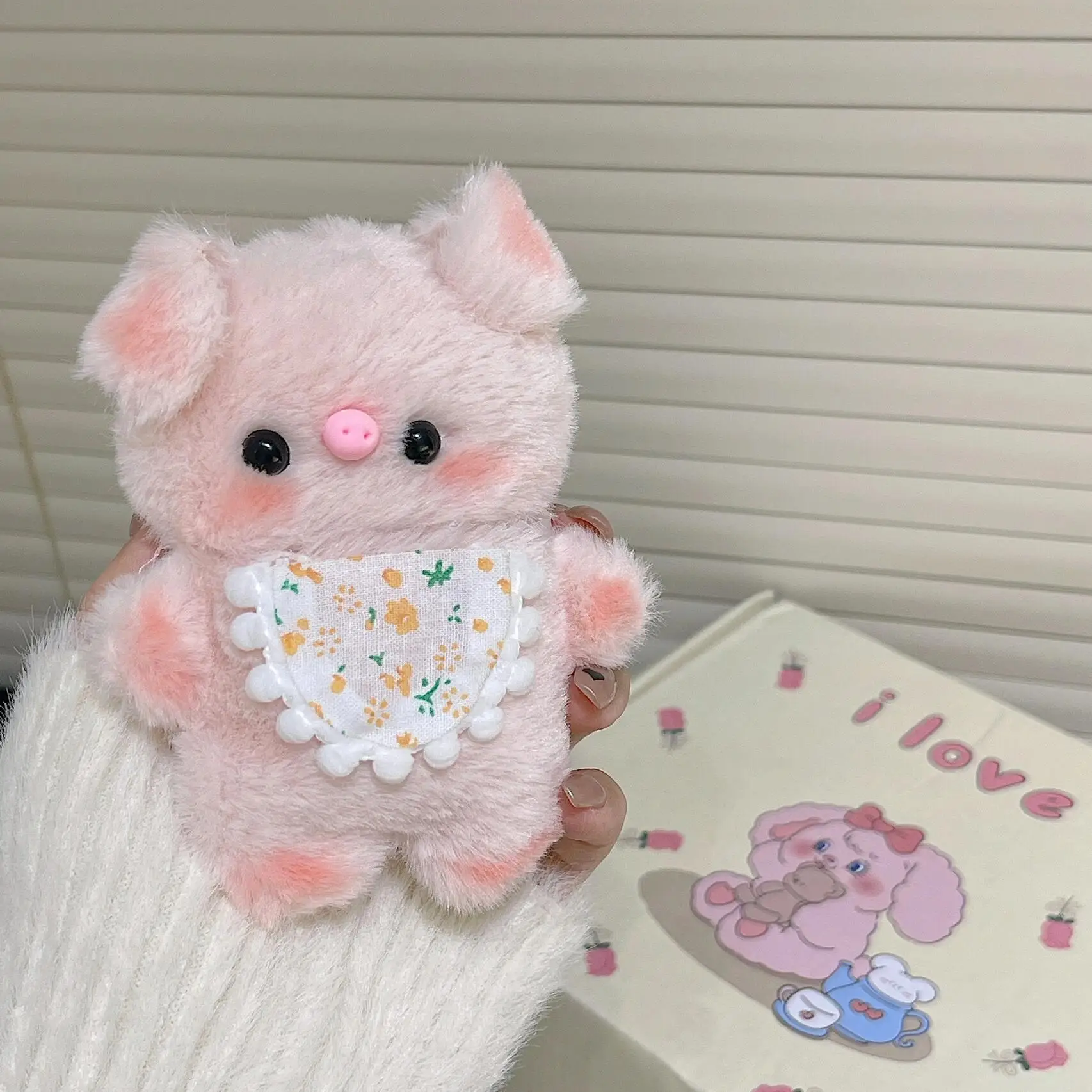 

Kawaii Scarf 3D Pig Fluffy Warm Plush Earphone Case for Airpods 4 3 2 Pro 3 Pro 2 Cover Headphone Case Shockproof Cover For pro