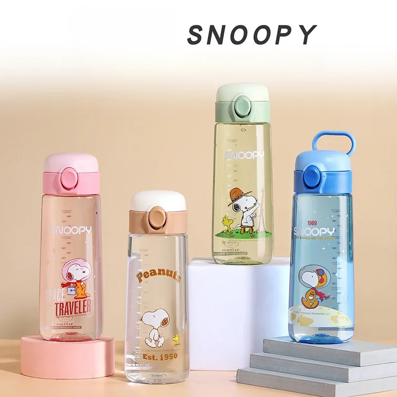 

Snoopy Children's Water Cup Summer Student Drinking Water Cup Girl Boy Sports Anti-fall Large Capacity Kettle Birthday Gift