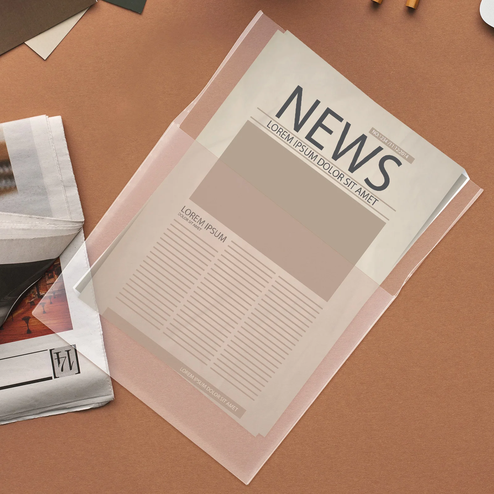 Organizador de arquivo pendurado, 2 peças, suporte de pasta de parede para escritório, escola, saco de armazenamento de documentos, papel leve, revista, correio