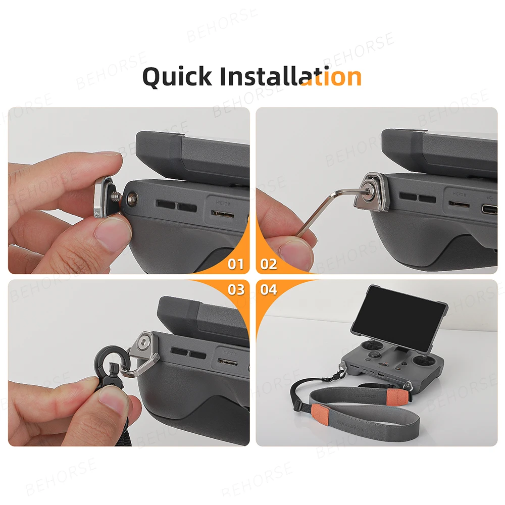 Remote Controller Lanyard Foldable Fixed Clip Hook for DJI RC2/1/ RC PRO2/1/ RC PLUS 2/1 Universal Lanyard Accessories - Image 4