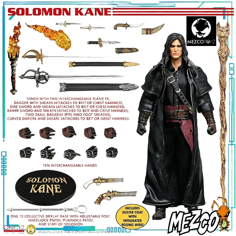 

Mezco Toyz Genuine 1/12 Scale Series King Solomon Cain, Cain, Finished Movable Model Toy