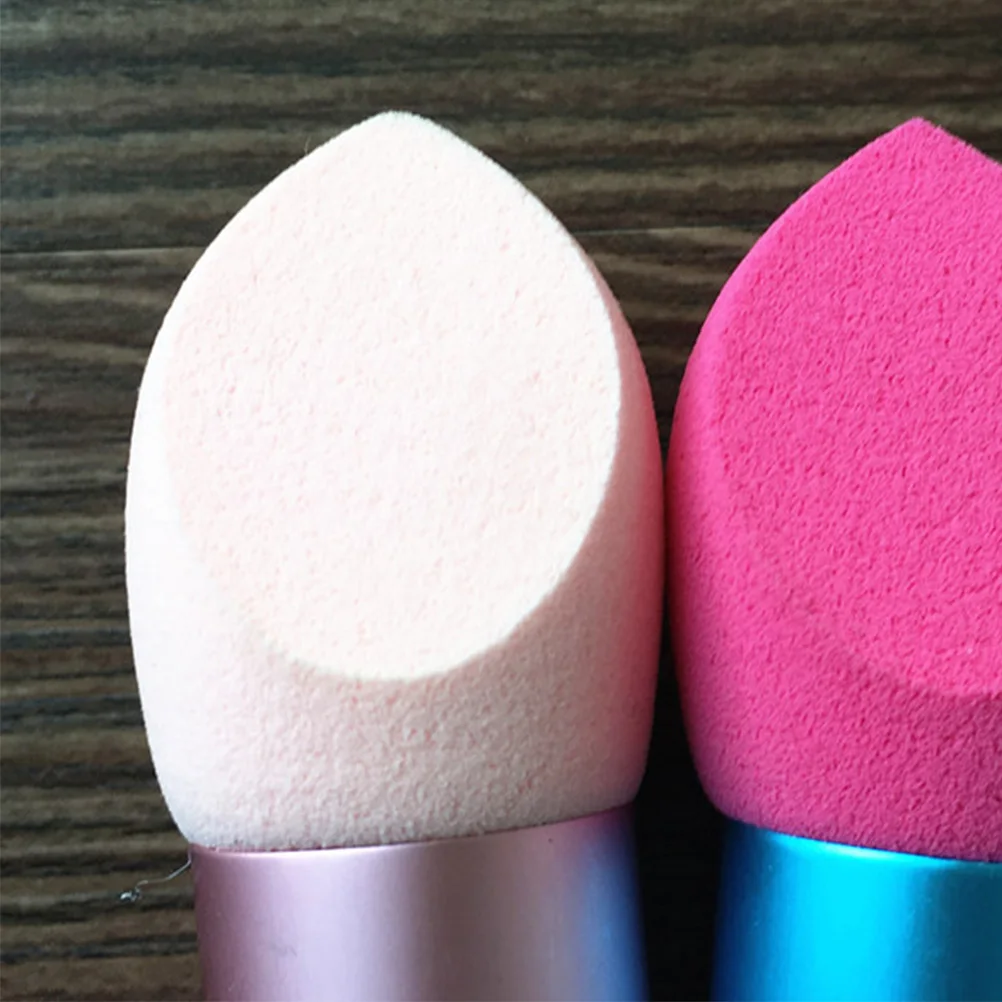 

Handle Mushroom Head Makeup Sponge Premium Silicone Foundation Liquid Cream Corrector Puff for Women Easy Clean Makeup
