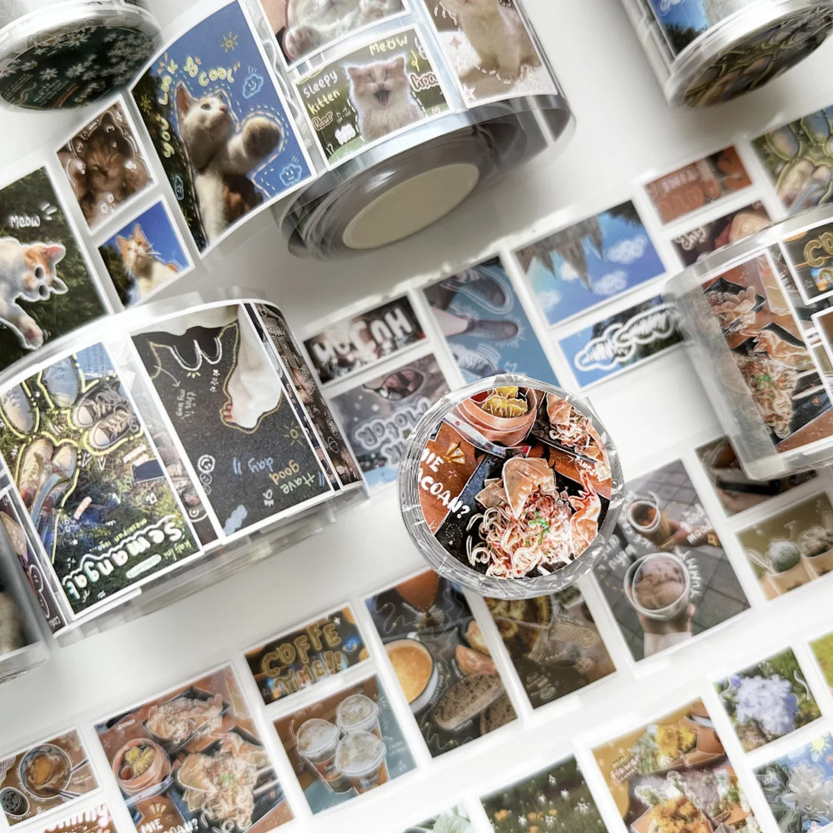 

50mm * 3m Romantic Holiday Series Creative Ins Style Die Cutting Tape DIY Diary Scrapbook Aesthetic Stationery Stickers