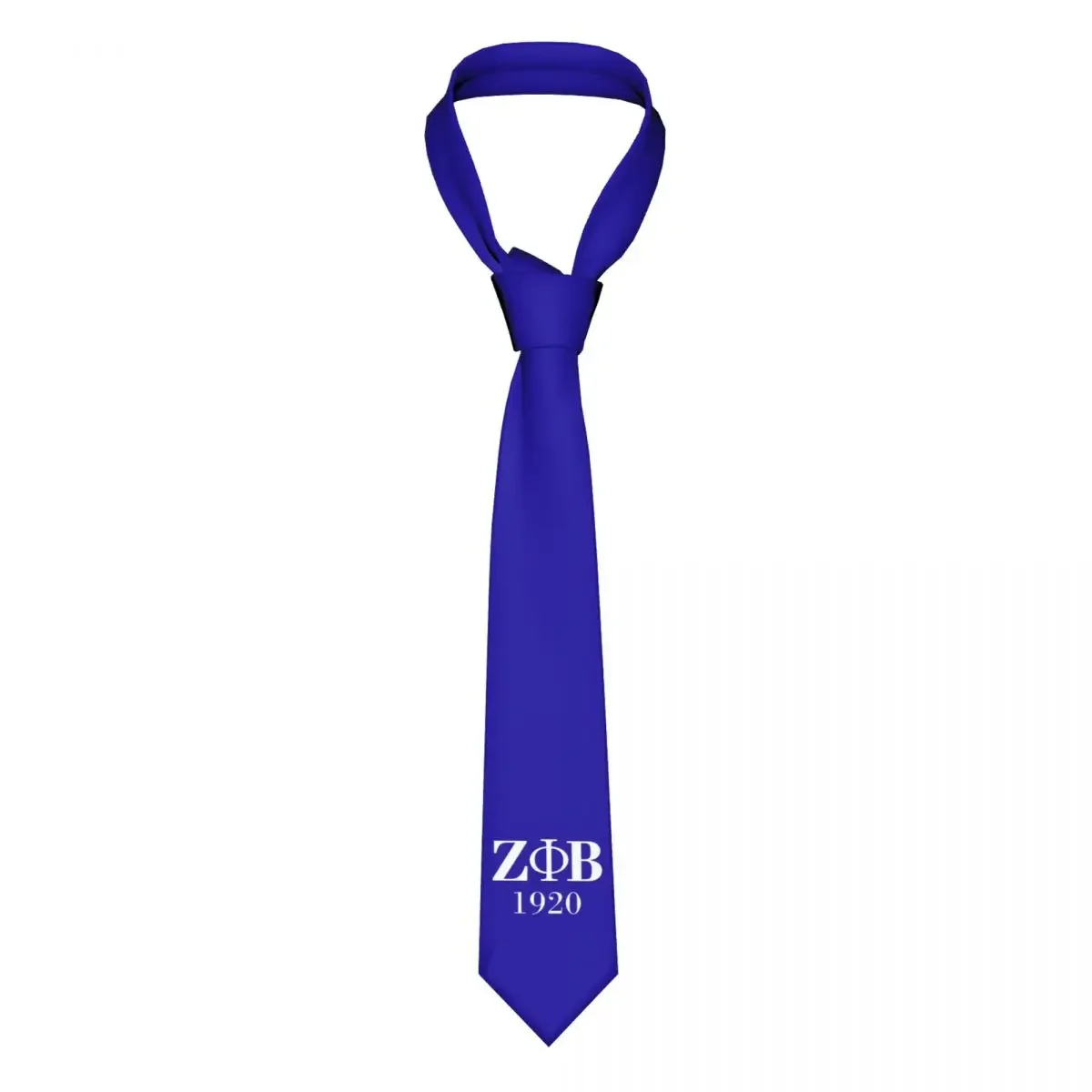 Personalized Zeta Phi Beta Sorority Logo Ties Men Fashion Greek Letter 1920 Silk Business Necktie