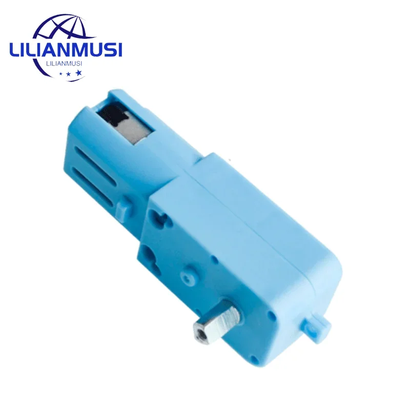 

DC 3V-6V 1:90 Metal Gear Motor All Metal/Half Metal Single Axis Gear Motor Robot Intelligent Vehicle Speed Reducer TT Motor Blue