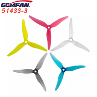 4Pcs Gemfan Hurricane 51433 5inch 3-Blade PC Propeller 2CW+2CCW for RC FPV Freestyle Drones DIY Parts