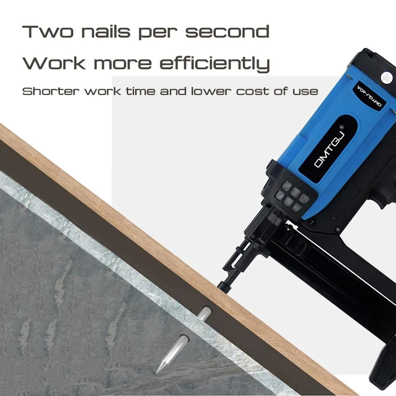 Portable Pneumatic Nail Gun 7. 2V Lithium Battery Electric Nail Gun Air Stapler Pneumatic Tools For Frame And Trunking 110-220V